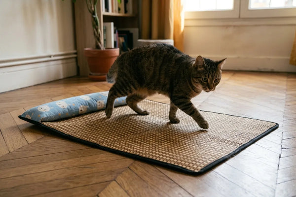 Tappetino stabile anche quando il gatto ci salta sopra