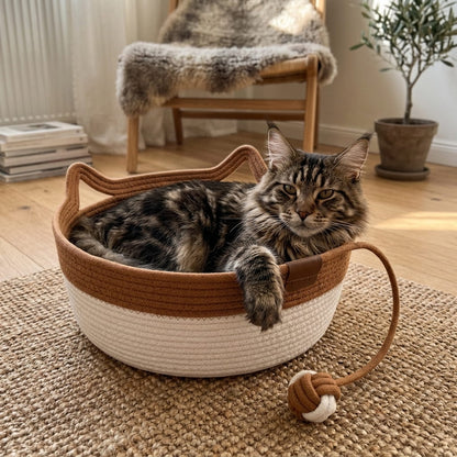 La Cuccia del Gattone: letto rilassante e tiragraffi naturale