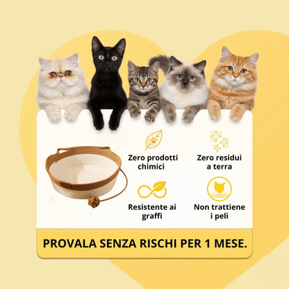 La Cuccia del Gattone: letto rilassante e tiragraffi naturale