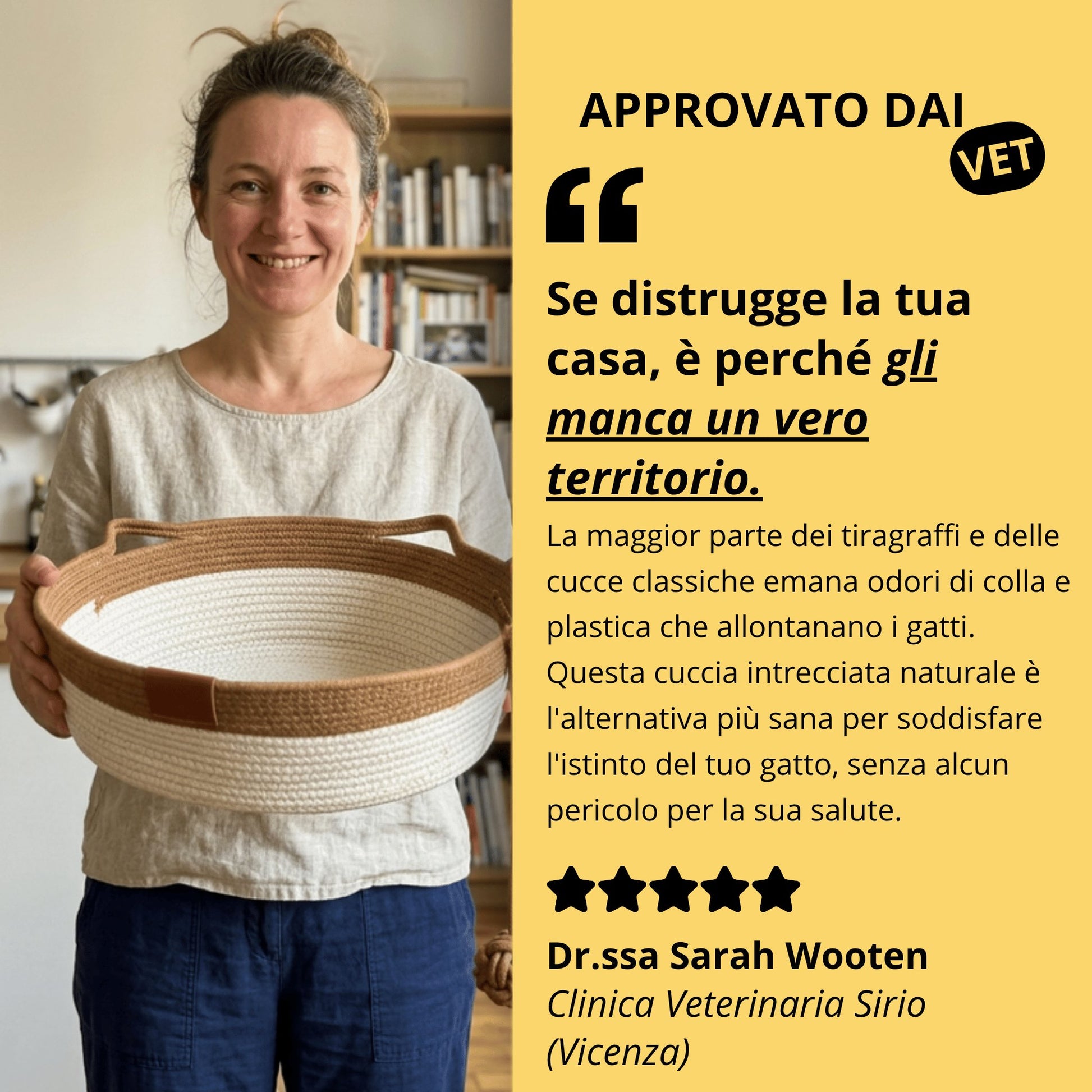 La Cuccia del Gattone: letto rilassante e tiragraffi naturale