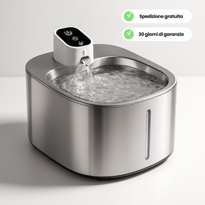 Fontanella senza fili 4 L in acciaio inox premium