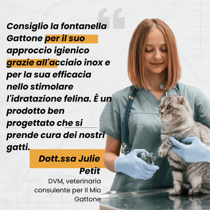 Fontanella senza fili 4 L in acciaio inox premium