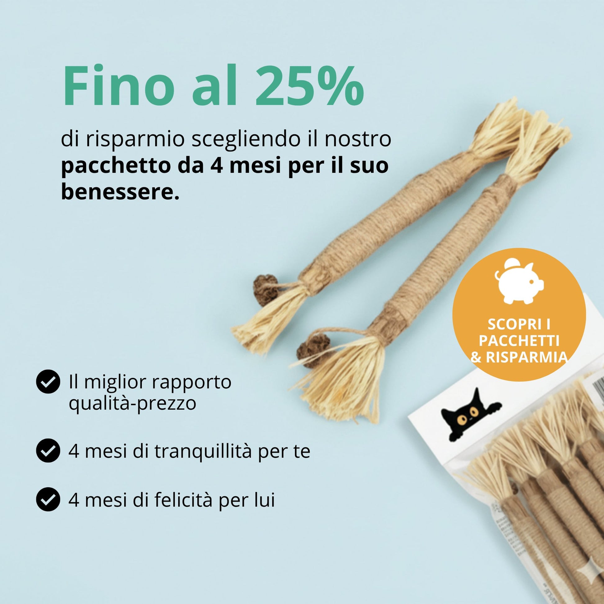 Stick Gattone: la cura dentale 100% naturale per il tuo gatto