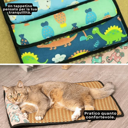 Tappetino rinfrescante per gatto - Comfort estivo senza gel e antiscivolo