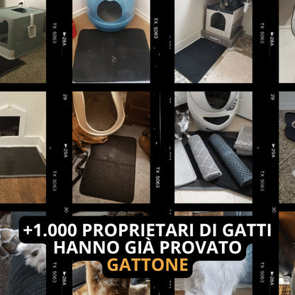 Tappetino cattura lettiera per gatto - Pavimenti sempre puliti!