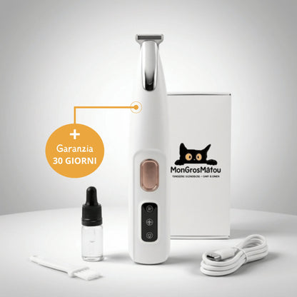 Tosatrice silenziosa senza fili per cani Gattone