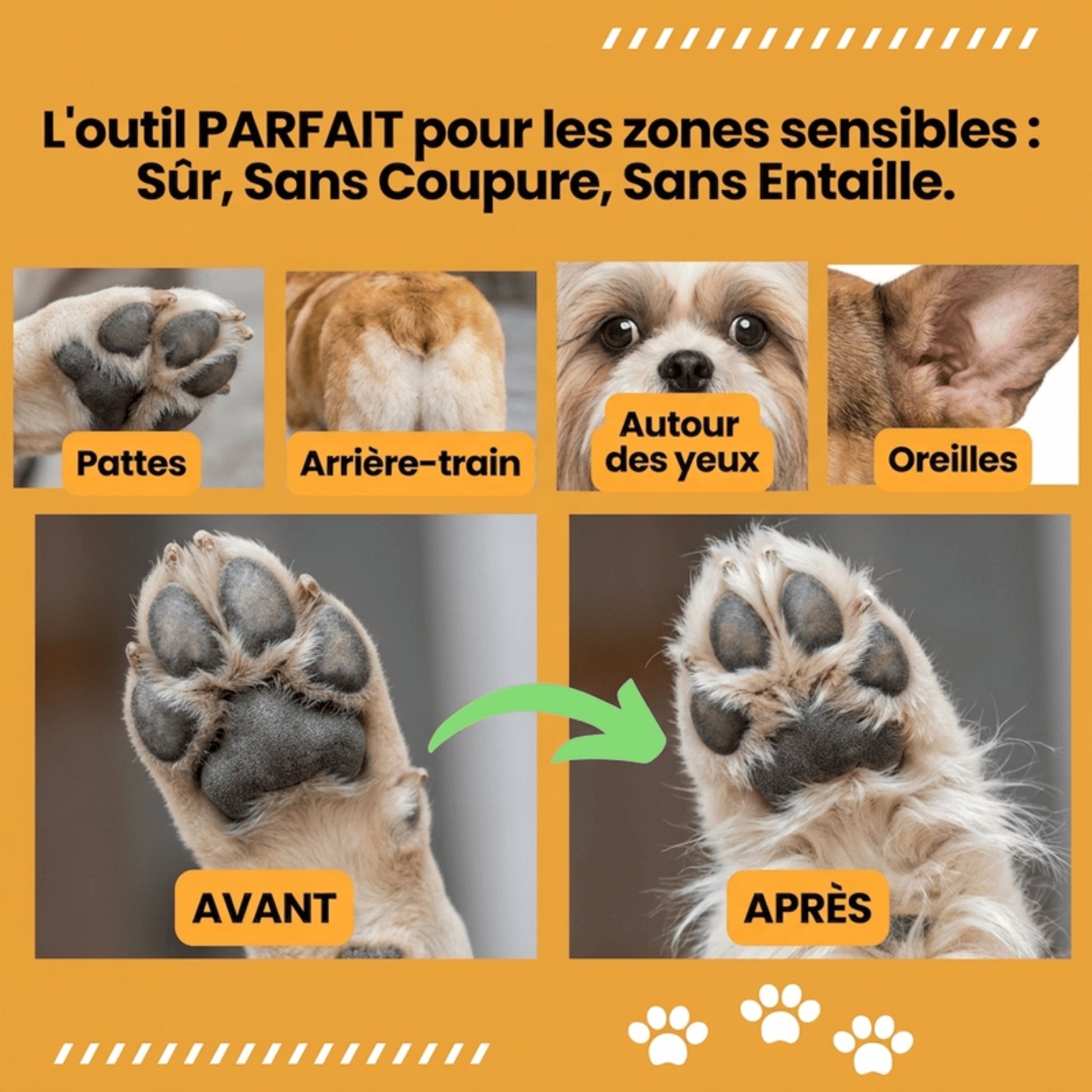 Tosatrice silenziosa senza fili per cani Gattone
